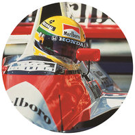 Senna in de Honda Formule 1 raceauto.
