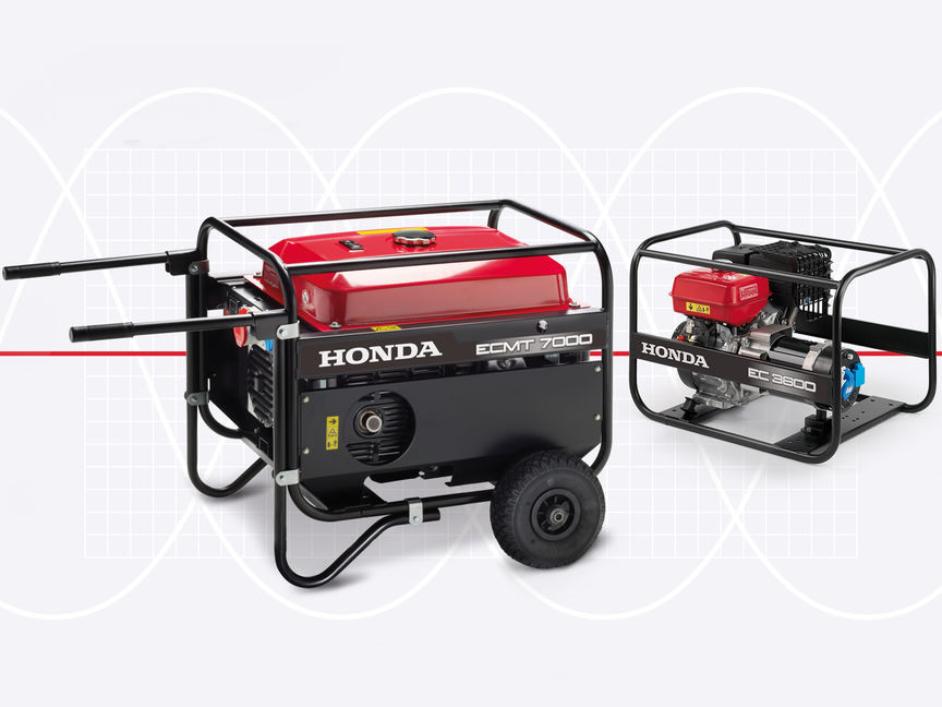 2x Honda duurzame generatoren.