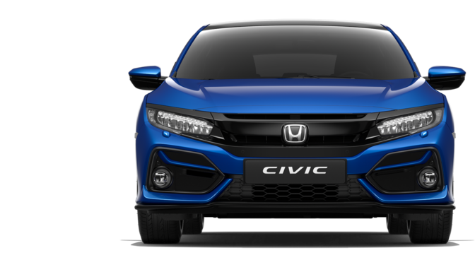 Achteraanzicht Honda Civic.