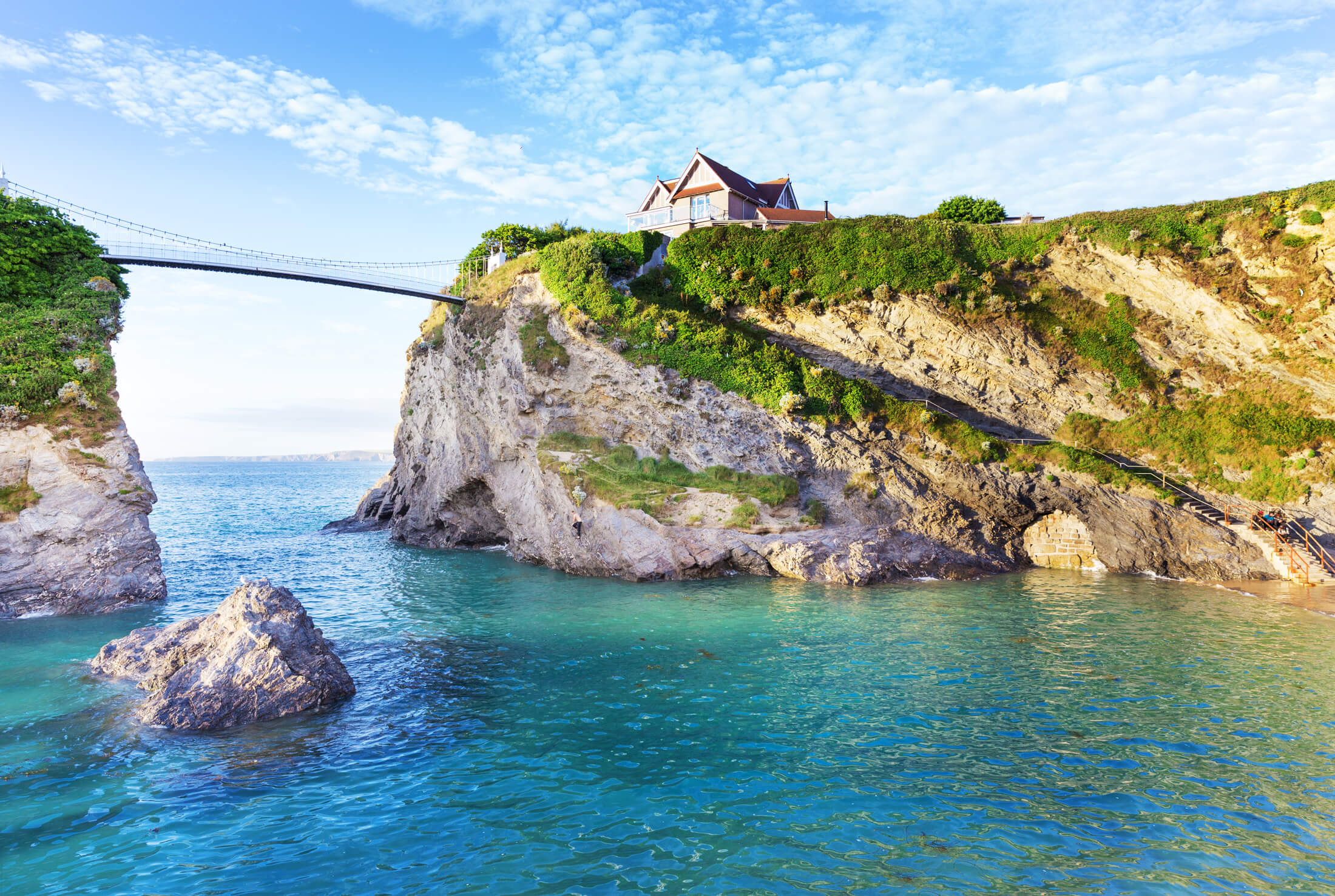 Tintagel bridge in Cornwall