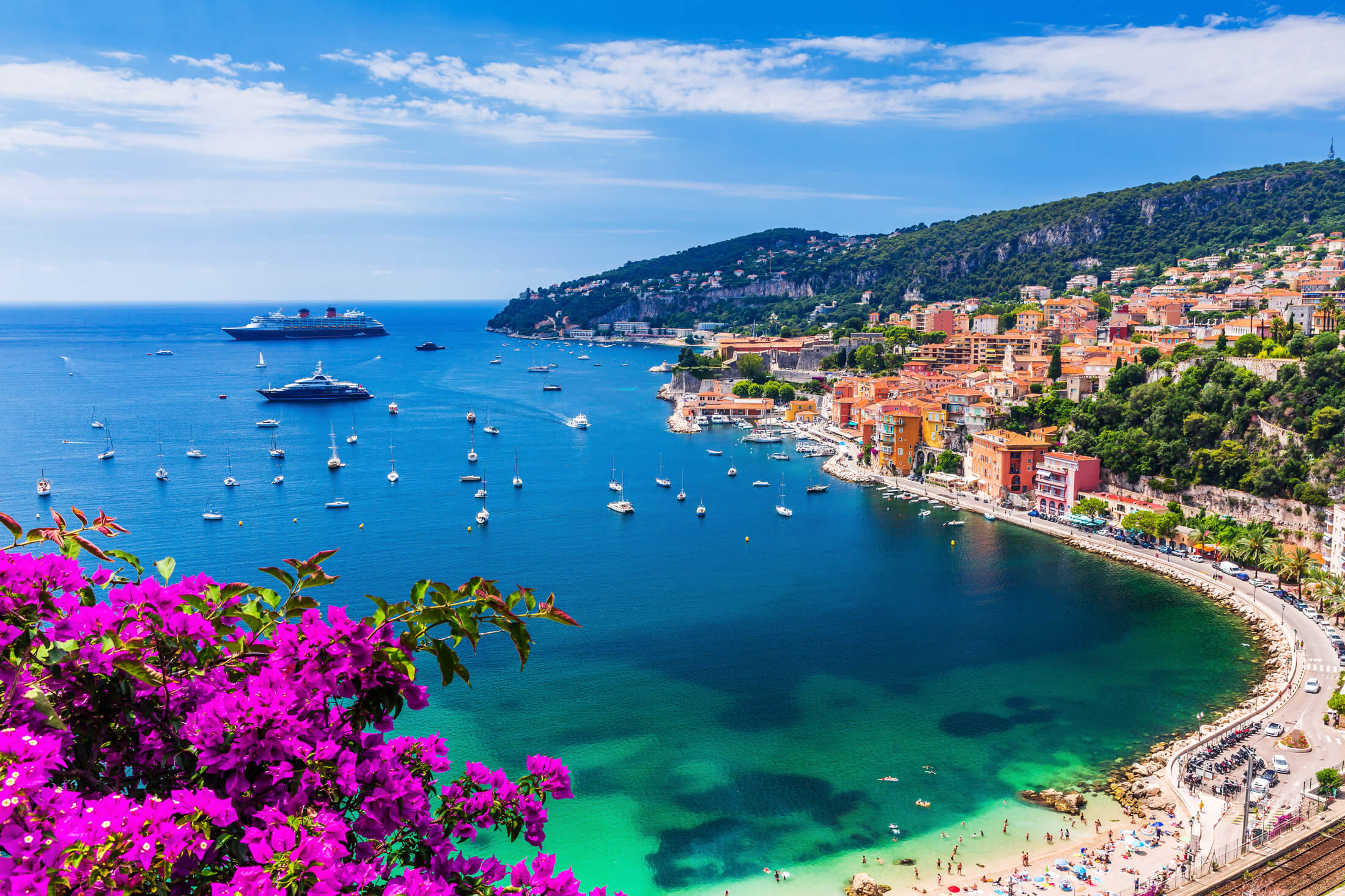 Villefranche sur Mer on the French Riviera