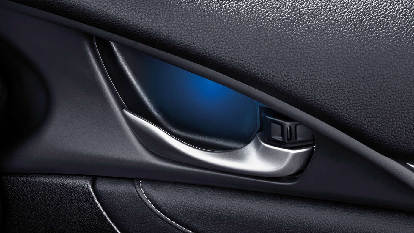 Close-up van Illumination Pack handgreep deur
