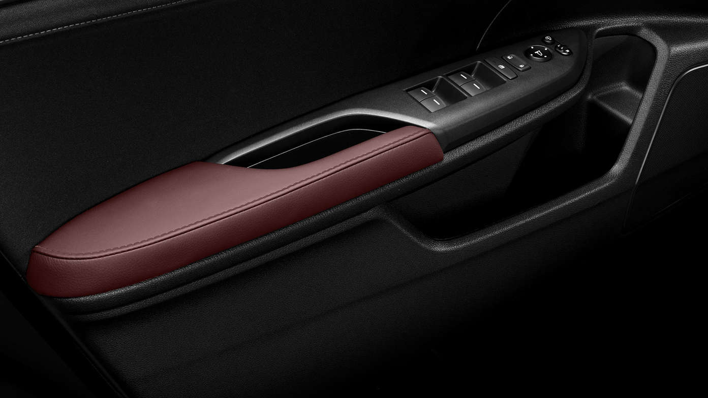 Close-up van de handgrepen van de Honda Civic 5-deurs.