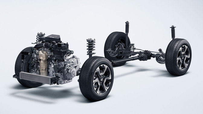 Geraamte chassis Honda CR-V.