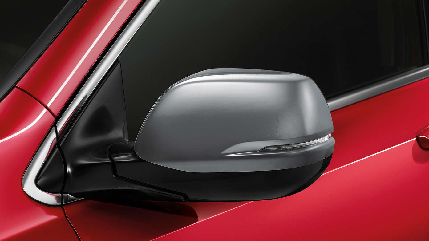 Close-up spiegelkappen Honda CR-V.