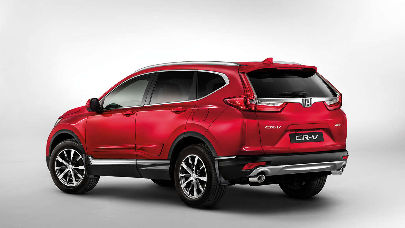 Driekwart zijaanzicht Convenience Pack Honda CR-V.