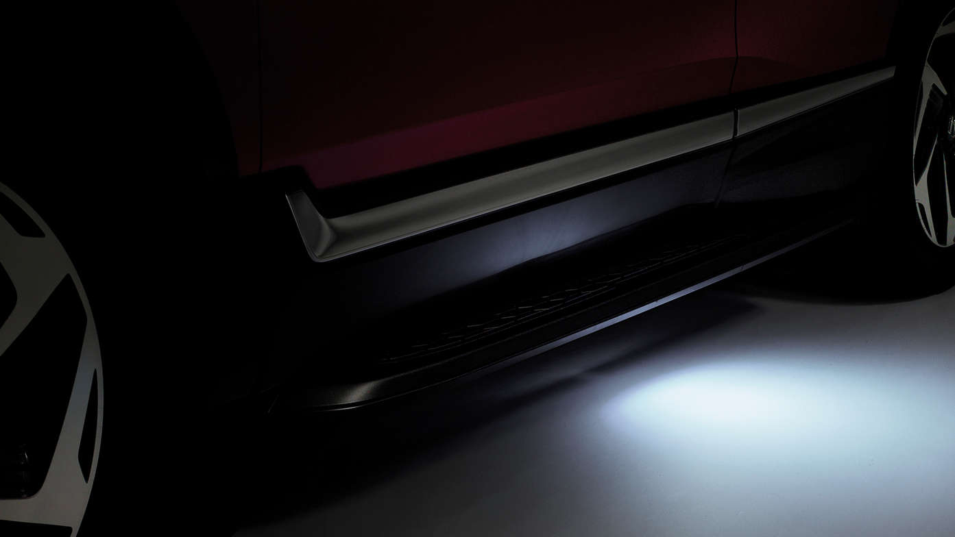 Close-up instapverlichting Honda CR-V.
