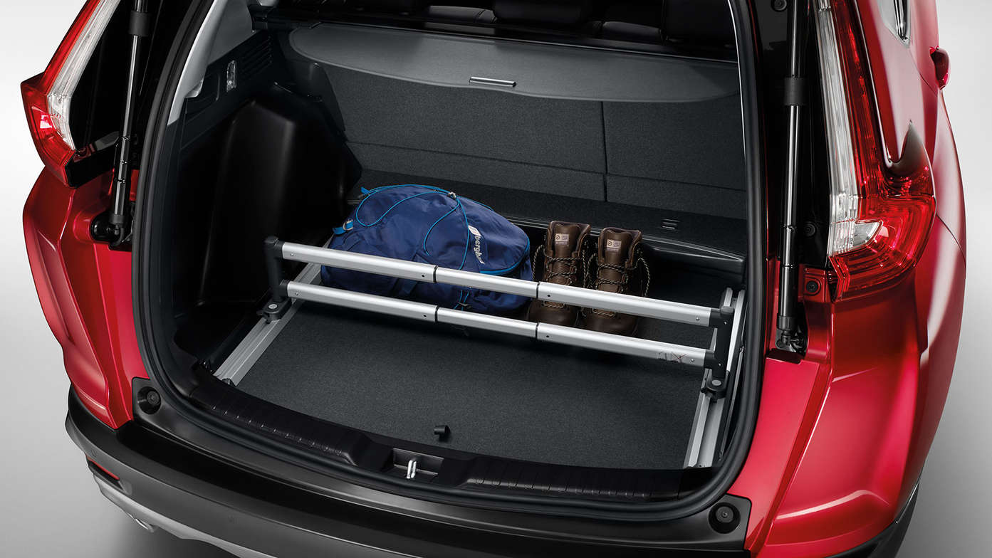 Achteraanzicht hoogwaardige kofferbakverdeler Honda CR-V.
