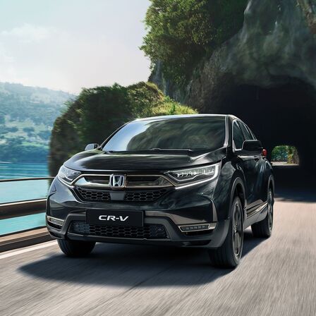 Driekwart vooraanzicht Honda CR-V Hybrid