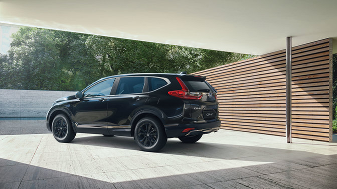 Honda CR-V met zwart chromen afwerkingen en sierlijsten