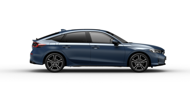 Honda Civic e:HEV zijaanzicht