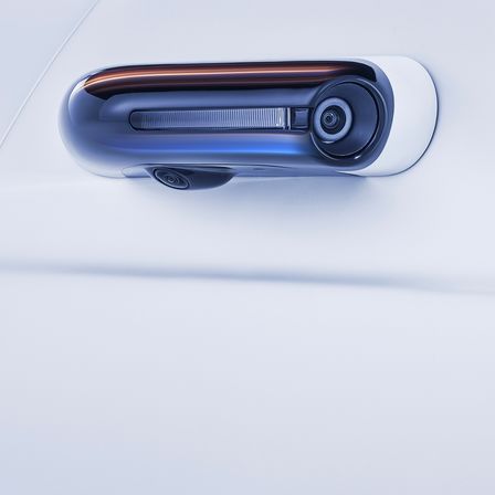 Close-up of Honda E.