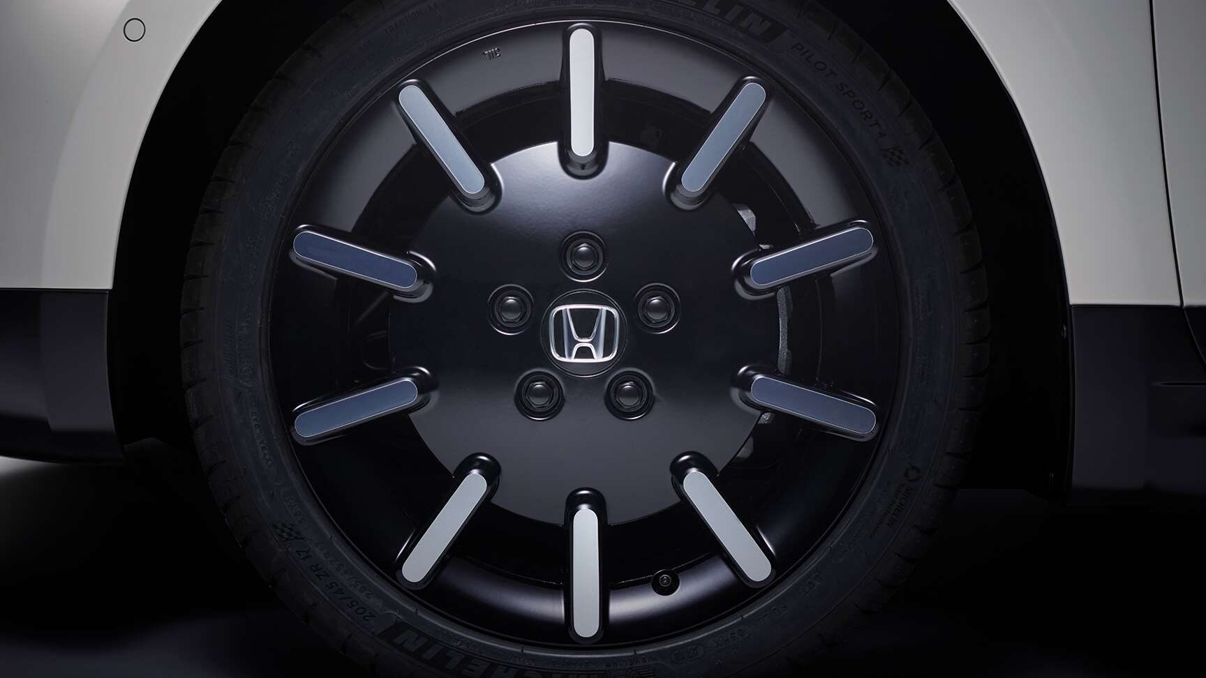 Close-up wiel van Honda e.