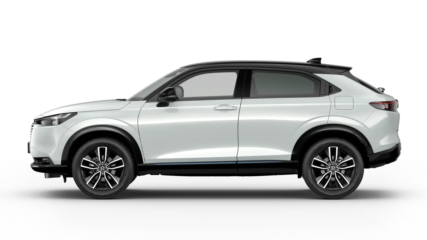 Zijaanzicht van Honda HR-V