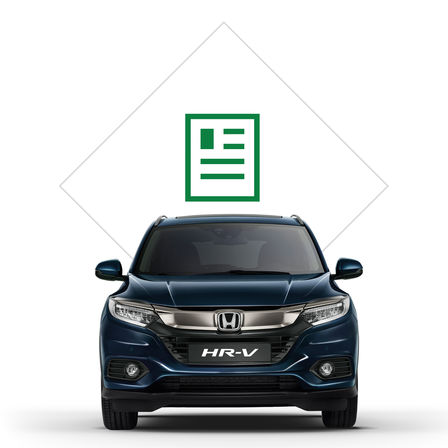 Honda HR-V illustratie brochure.