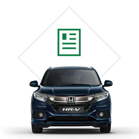 Honda HR-V illustratie brochure.