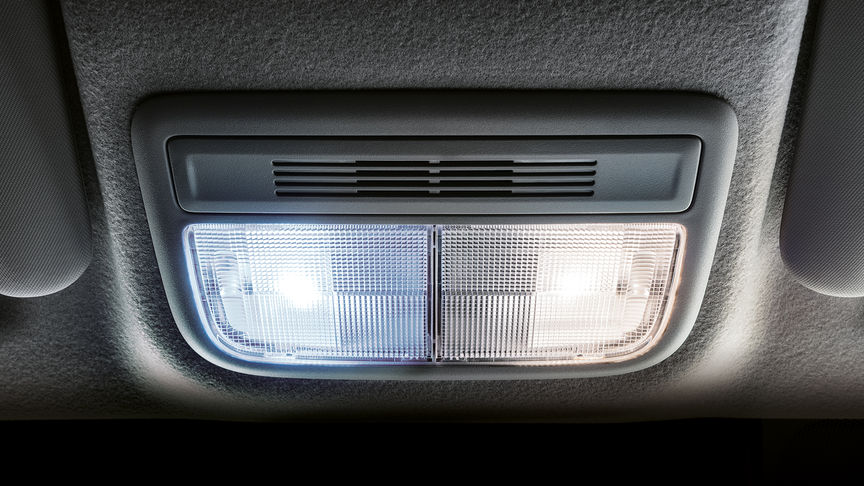 Detail LED-ruimteverlichting Honda Jazz.