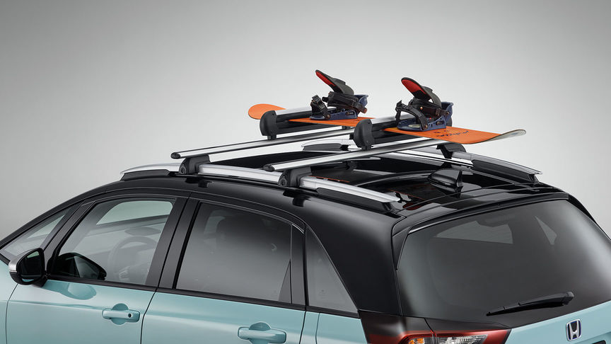 Close-up van ski- en snowboard-houder voor Honda Jazz Hybrid