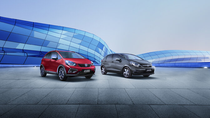 Driekwart zijaanzicht van Jazz