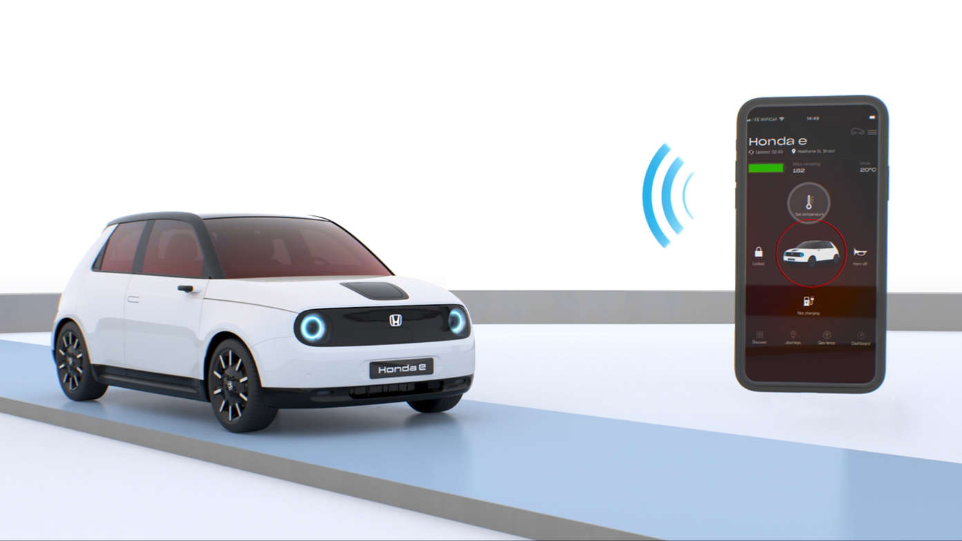 Demonstratie van My Honda+ app.