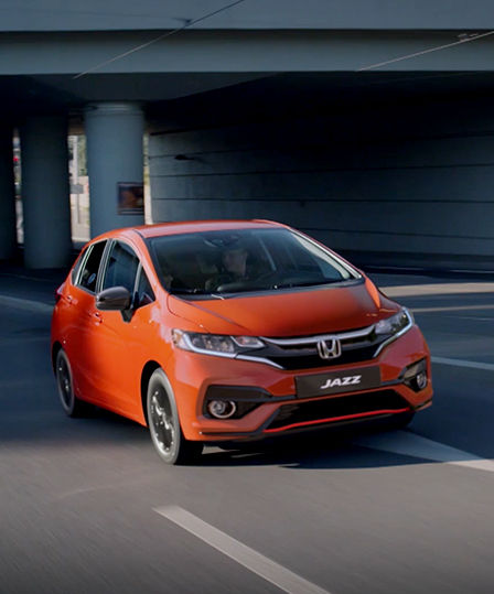 Rijden in een Honda Jazz