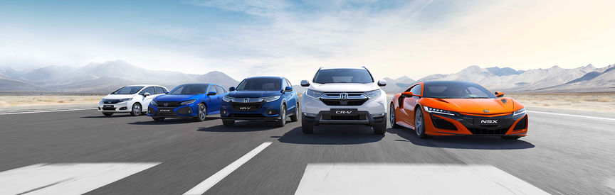 De auto's uit het Honda gamma.