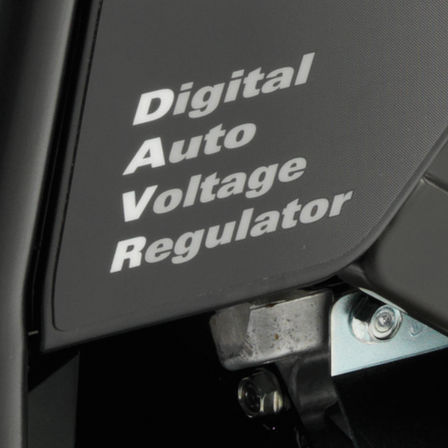 Close-up van digitale elektronische spanningsregelaar.