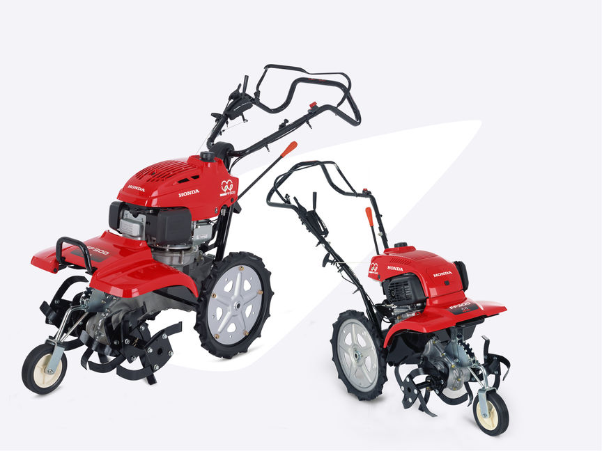 2x Honda roterende tuinfrezen.