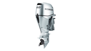 Driekwart vooraanzicht van BF60 motor.