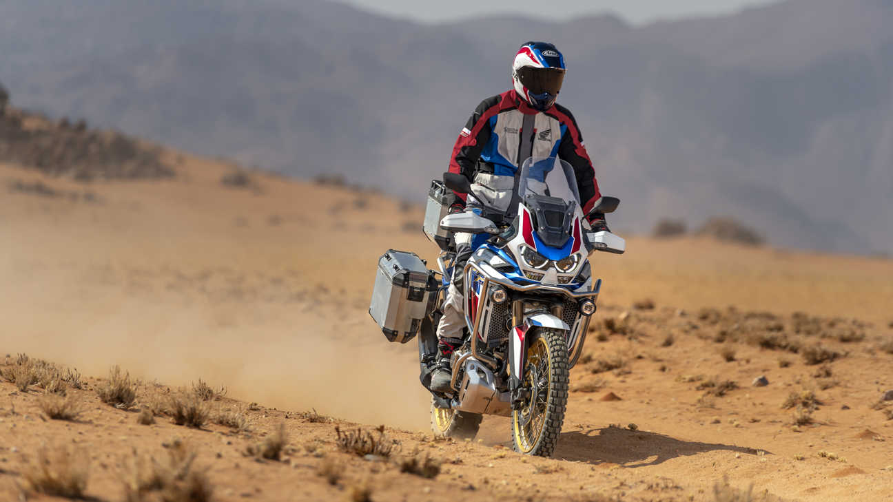 Honda Africa Twin Adventure Sports, ingezoomd op handgreep