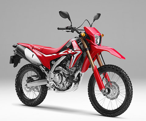 CRF250L driekwart rechtervooraanzicht