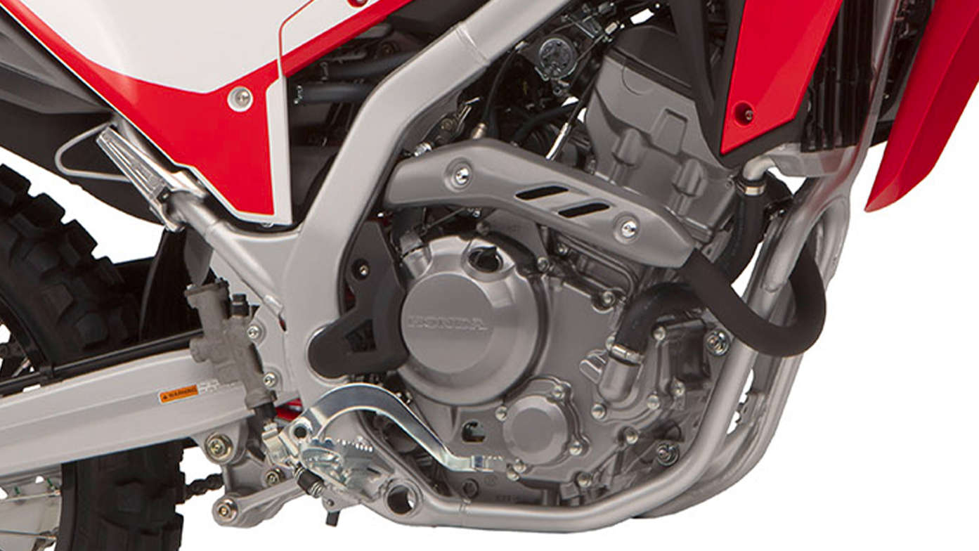 Honda CRF300L Krachtigere, vloeistofgekoelde DOHC-eencilinder met 4 kleppen