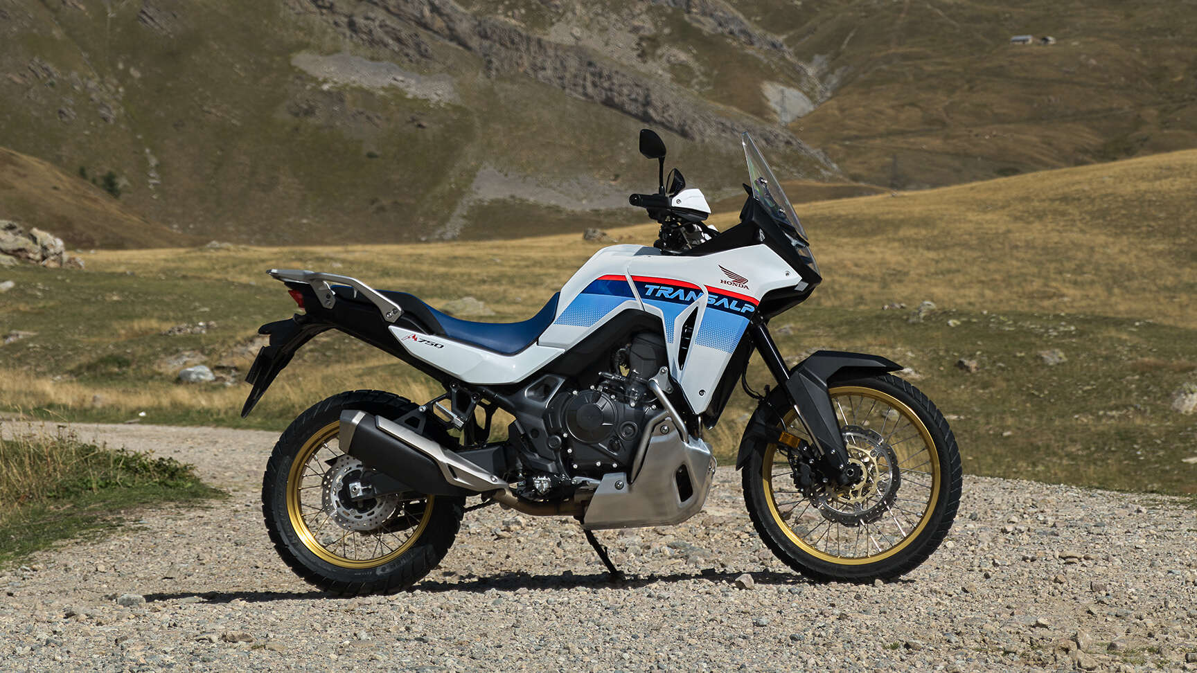 XL750 Transalp uitgerust met het Rally Pack.