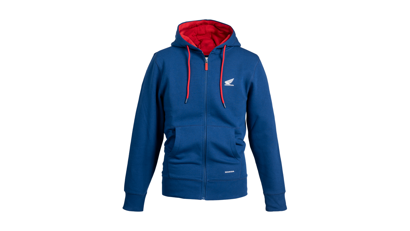 2025 Blauwe hoodie met rits
