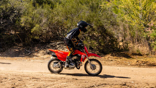 CRF110F Zadelhoogte van 657mm