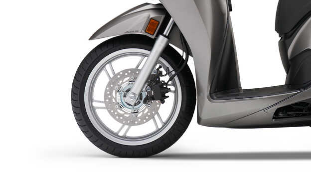 Honda SH350i - 16-inch voor- en achterwiel, hoogwaardige ophanging en ABS