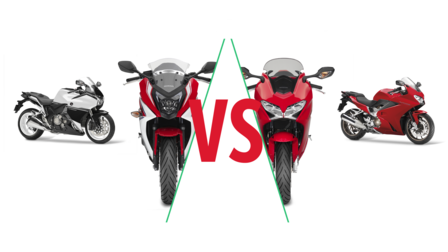 Verzameling Honda Sport Tour motorfietsen.
