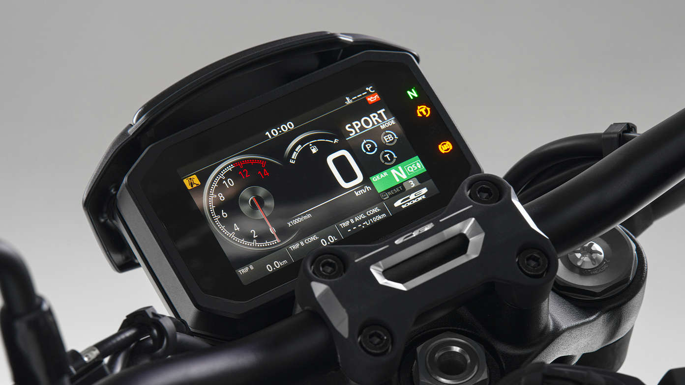 CB1000R Black Edition, 5 inch TFT-scherm met Honda Smartphone Voice Control System