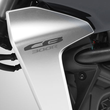 Close-up bescherming Honda CB300R Neo Sports Café.