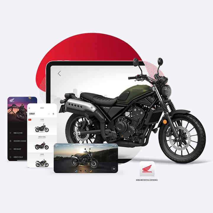 Honda motorcycles experience app met CL500.