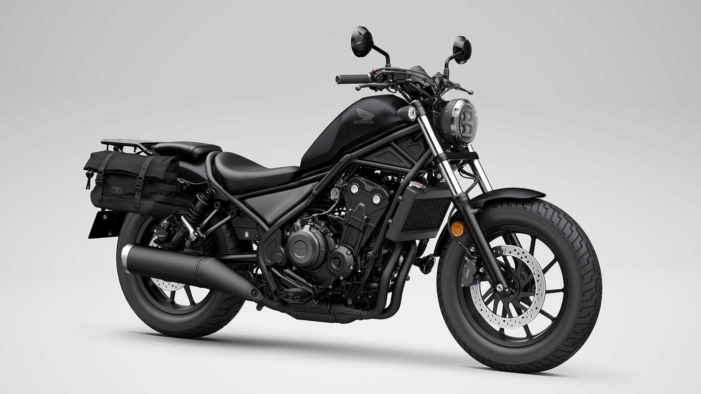 Honda CMX500 Rebel met Travel Pack.