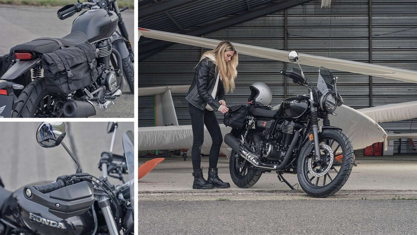GB350s met Travel Pack-accessoires