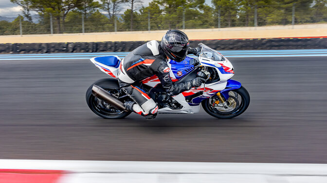 Honda Fireblade op het circuit
