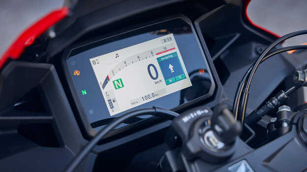 Honda CBR500R smartphone-connectiviteit met navigatie